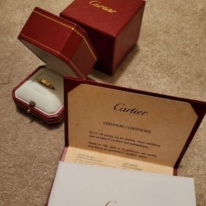 Cartier LOVE wedding band ring pink gold(rose gold) 18k Size 49